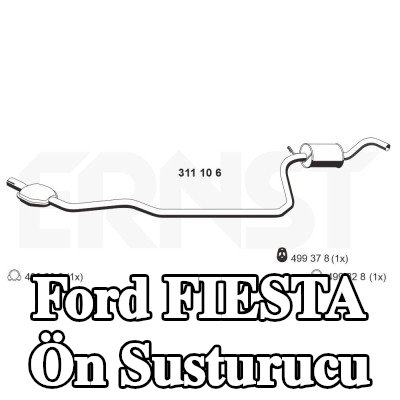 ERNST Ön Susturucu — 1990 Ford Fiesta