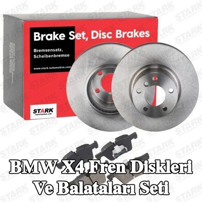 STARK Fren diskleri ve balataları seti Ön Aks, içten havalandırmalı, piston klipsli — 2016 BMW X4