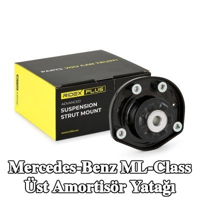 RIDEX PLUS Üst amortisör yatağı Ön aks her iki taraf, makaralı yatak olmadan — 2008 Mercedes-Benz ML-Class
