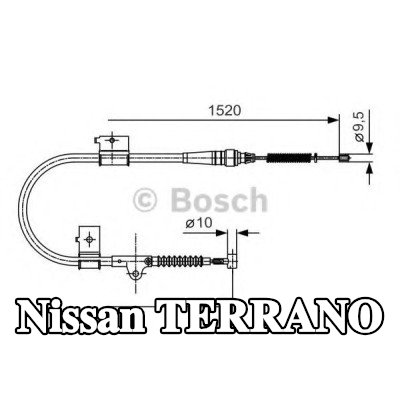 BOSCH كابل فرامل اليد 1520mm — Nissan Terrano