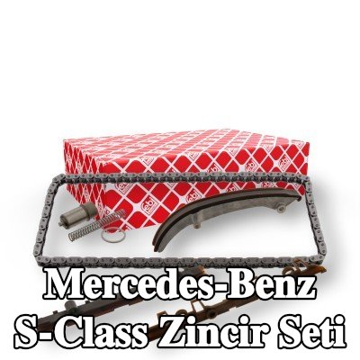 FEBI BILSTEIN Zincir gergisi içeren zamanlama zinciri kiti, kızak raylı — 1990 Mercedes-Benz S-Class