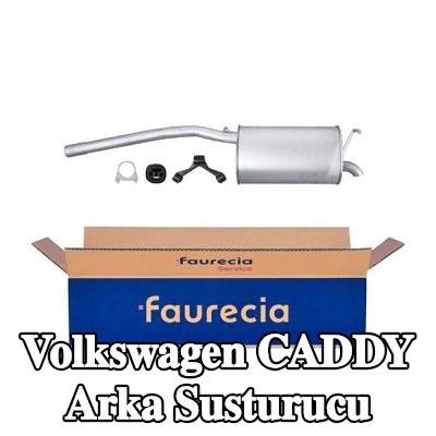 HELLA Arka susturucu Arka, montaj parçaları ile — 2005 Volkswagen Caddy