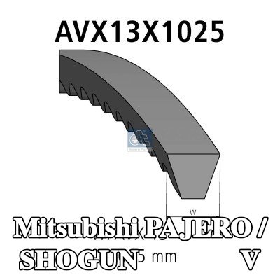 DT Spare Parts مجموعة الحزام V — Mitsubishi Pajero / Shogun