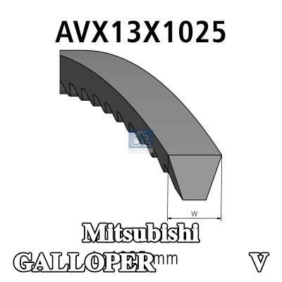 DT Spare Parts مجموعة الحزام V — Mitsubishi Galloper