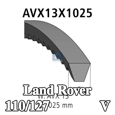 DT Spare Parts مجموعة الحزام V — Land Rover 110/127