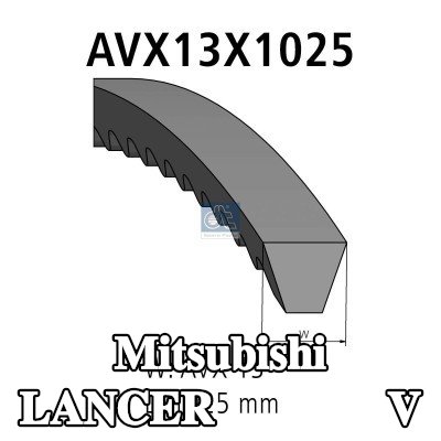 DT Spare Parts مجموعة الحزام V — Mitsubishi Lancer
