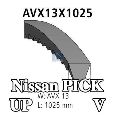 DT Spare Parts مجموعة الحزام V — Nissan Pick Up