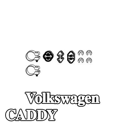 VEGAZ طقم تركيب العادم — 2000 Volkswagen Caddy