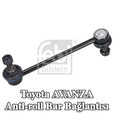 FEBI BILSTEIN Ön aks sol anti-roll bar bağlantısı, Ön Aks Sağ, 186mm, Çelik — Toyota Avanza