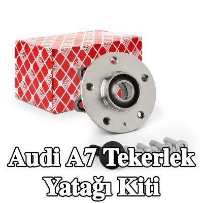 FEBI BILSTEIN ABS sensör halkalı tekerlek yatağı kiti, entegre manyetik sensör halkalı, sabitleme/montaj malzemesi ile — Audi A7