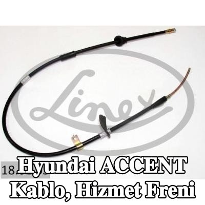 LINEX Kablo, hizmet freni — Hyundai Accent