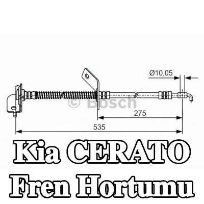 BOSCH Fren hortumu 527mm — 2012 Kia Cerato