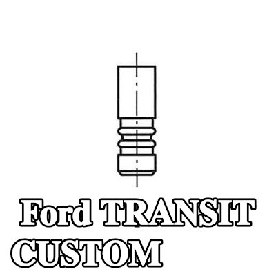 FRECCIA صمام العادم ساق صمام مطلية بالكروم — Ford Transit Custom