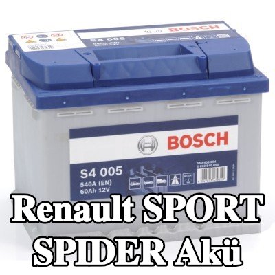BOSCH Akü S4, 005 — Renault Sport Spider