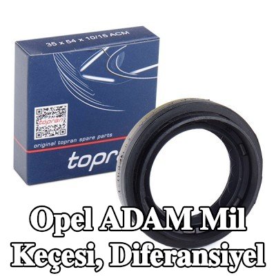 TOPRAN Mil Contası, diferansiyel Tahrik Aksı — Opel Adam
