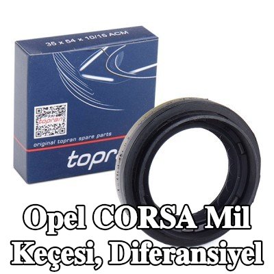 TOPRAN Mil Contası, diferansiyel Tahrik Aksı — Opel Corsa