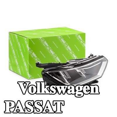 VALEO المصباح الأمامي ORIGINAL PART, يمين, بدون محرك لتسوية المصباح الأمامي — Volkswagen Passat