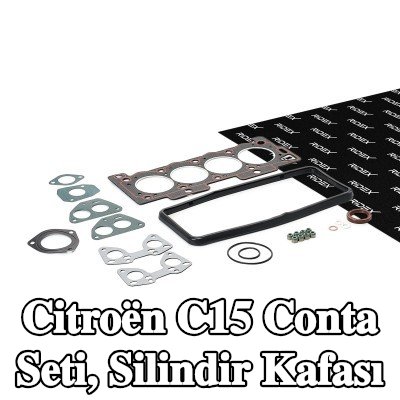 RIDEX Conta seti, eksantrik mili contalı silindir kapağı, silindir kafası contası ile, valf gövdesi contalı — 1990 Citroën C15
