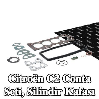 RIDEX Conta seti, eksantrik mili contalı silindir kapağı, silindir kafası contası ile, valf gövdesi contalı — 2003 Citroën C2