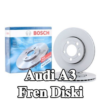 BOSCH Fren diski Dış Çap: 256mm, Havalandırmalı, Kaplamalı, cıvata/vida ile — 2002 Audi A3