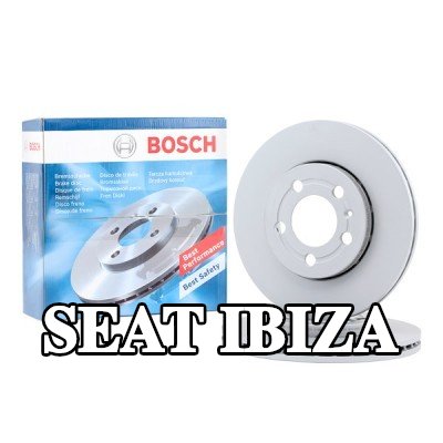 BOSCH القطر الخارجي لقرص المكابح: 256mm, مُهوى, مطلي, مع مسامير/براغي — SEAT Ibiza