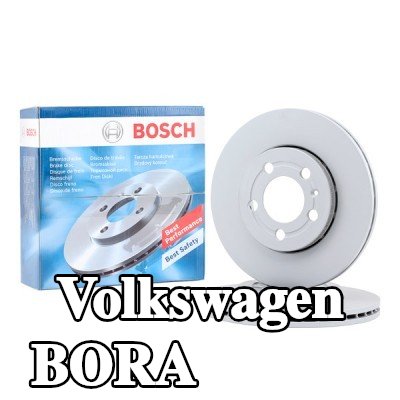 BOSCH القطر الخارجي لقرص المكابح: 256mm, مُهوى, مطلي, مع مسامير/براغي — 2000 Volkswagen Bora