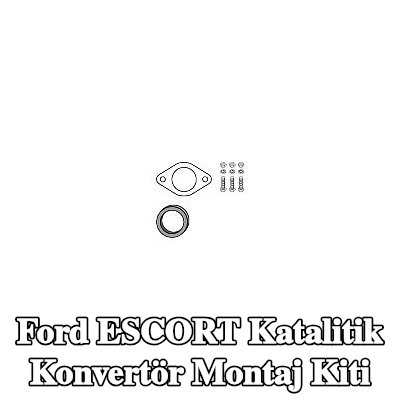 HJS Katalitik konvertör montaj kiti — 1997 Ford Escort