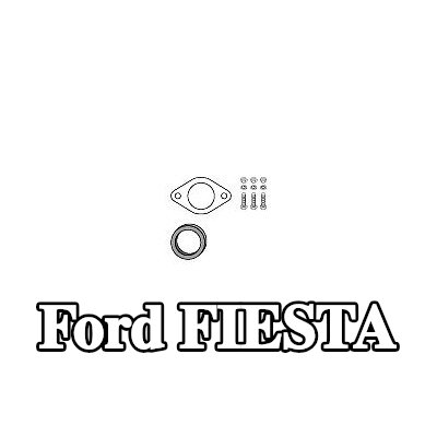 HJS مجموعة تركيب المحول الحفاز — 2000 Ford Fiesta
