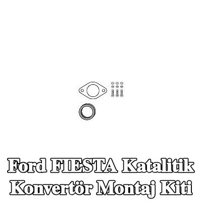 HJS Katalitik konvertör montaj kiti — 2000 Ford Fiesta