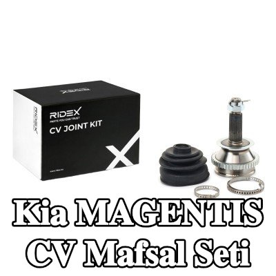 RIDEX CV mafsalı kiti Ön Aks, Tekerlek Tarafı, ABS sensör halkalı — 2002 Kia Magentis