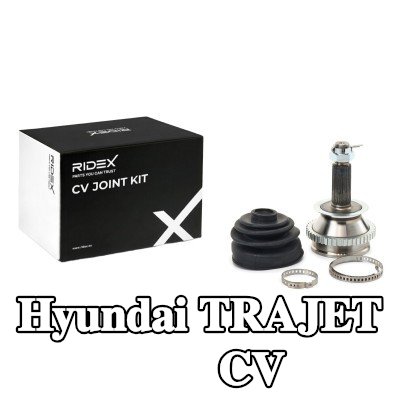 RIDEX مجموعة وصلة المحور الأمامي, جانب العجلة, مع حلقة مستشعر ABS — Hyundai Trajet