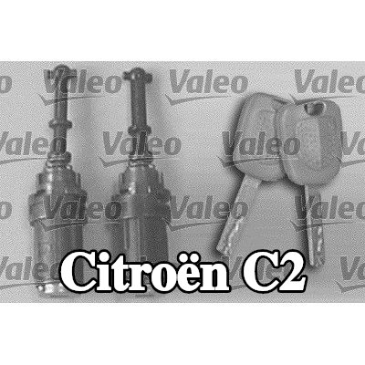 VALEO طقم أسطوانة القفل الأمامي الأيسر, أمامي أيمن — Citroën C2