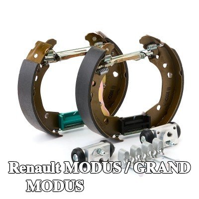 BOSCH مجموعة فرامل أسطوانية مع الملحقات, مع أسطوانة فرامل العجلة — Renault Modus / Grand Modus