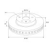 VALEO Ön aks fren diski, Outer Diameter: 321mm, Havalandırmalı, Kaplamalı — Chevrolet Camaro (4)