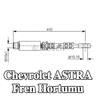 BOSCH Fren hortumu 398mm — Chevrolet Astra