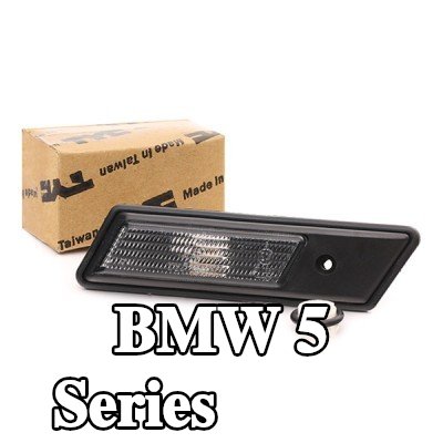 TYC مؤشر جانبي أمامي أيمن, تركيب جانبي, رمادي داكن, بدون حامل لمبة — 1990 BMW 5 Series