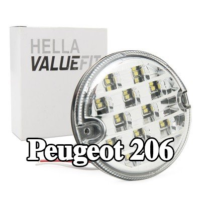 HELLA ضوء الرجوع للخلف PRO عالي الكربون — Peugeot 206