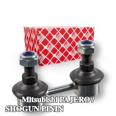 FEBI BILSTEIN وصلة قضيب مانع الانقلاب OE Turbo NEW, المحور الأمامي الأيسر, المحور الأمامي الأيمن, 61mm, الفولاذ — Mitsubishi Pajero / Shogun Pinin