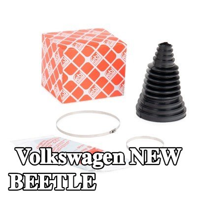 FEBI BILSTEIN غطاء مفصل CV المحور الأمامي, المحور الخلفي, مع شحم, مع مشابك — Volkswagen New Beetle