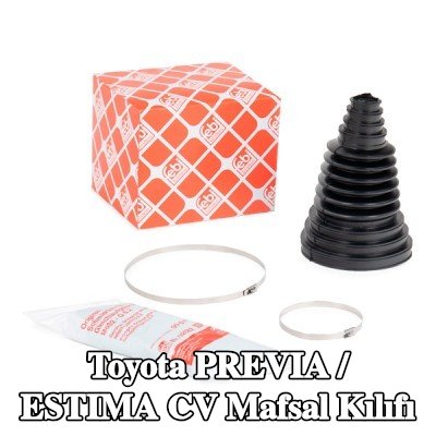 FEBI BILSTEIN Ön aks CV manşonu, Arka Aks, gres ile, kelepçeli — Toyota Previa / Estima