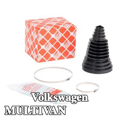 FEBI BILSTEIN غطاء مفصل CV المحور الأمامي, المحور الخلفي, مع شحم, مع مشابك — 2012 Volkswagen Multivan