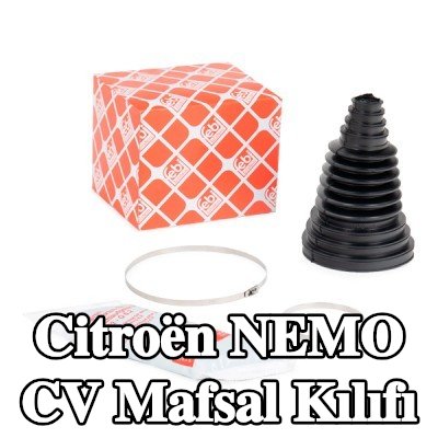 FEBI BILSTEIN Ön aks CV manşonu, Arka Aks, gres ile, kelepçeli — Citroën Nemo