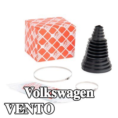 FEBI BILSTEIN غطاء مفصل CV المحور الأمامي, المحور الخلفي, مع شحم, مع مشابك — Volkswagen Vento