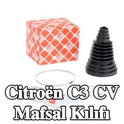 FEBI BILSTEIN Ön aks CV manşonu, Arka Aks, gres ile, kelepçeli — Citroën C3
