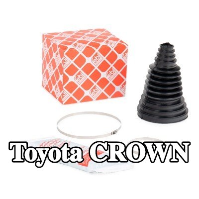 FEBI BILSTEIN غطاء مفصل CV المحور الأمامي, المحور الخلفي, مع شحم, مع مشابك — Toyota Crown