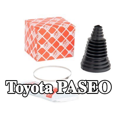 FEBI BILSTEIN غطاء مفصل CV المحور الأمامي, المحور الخلفي, مع شحم, مع مشابك — Toyota Paseo