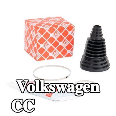 FEBI BILSTEIN غطاء مفصل CV المحور الأمامي, المحور الخلفي, مع شحم, مع مشابك — Volkswagen Cc