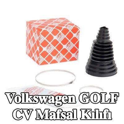 FEBI BILSTEIN Ön aks CV manşonu, Arka Aks, gres ile, kelepçeli — 2002 Volkswagen Golf