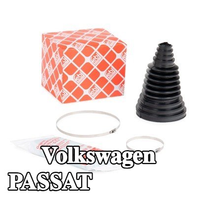 FEBI BILSTEIN غطاء مفصل CV المحور الأمامي, المحور الخلفي, مع شحم, مع مشابك — 2012 Volkswagen Passat