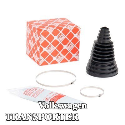 FEBI BILSTEIN غطاء مفصل CV المحور الأمامي, المحور الخلفي, مع شحم, مع مشابك — 2012 Volkswagen Transporter